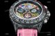New! TW Swiss Rolex Carbon-Lime Daytona 7750 Watch Pink Fabric Leather Band (2)_th.jpg